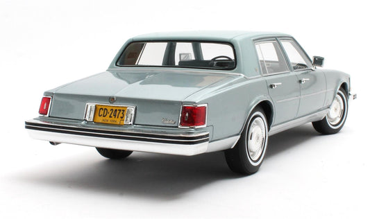 Cult-Scale 1976 Cadillac Seville Sedan Light Blue Metallic 1:18