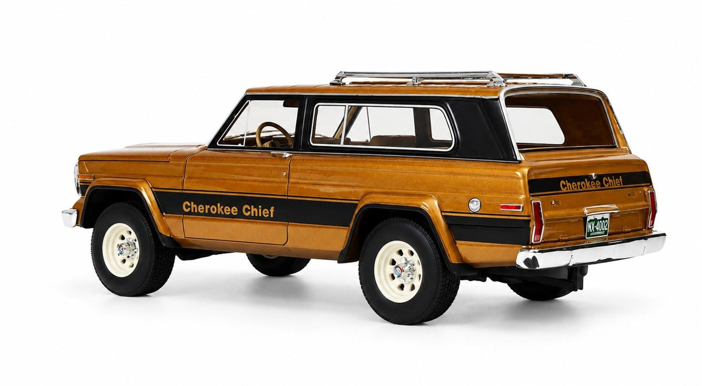 Cult Scale 1980 - 1983 Jeep Cherokee Chief (SJ) Brown Metallic 1:18