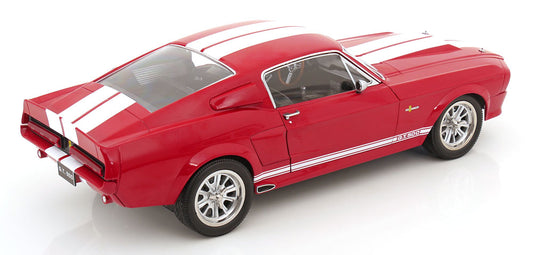 KK Scale 1967 Ford Mustang Shelby GT500 Red w/ White Stripes 1:12