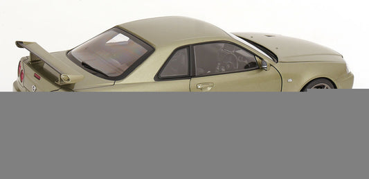 KK Scale 2001 Nissan Skyline GT-R R34 V-Spec II Jade Green Metallic 1:12