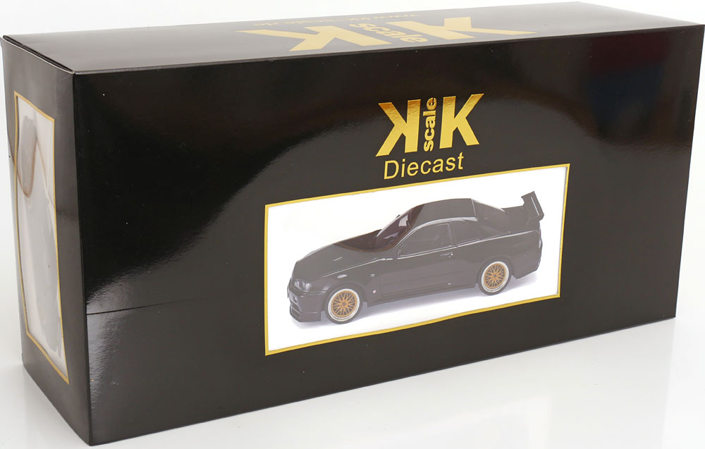 KK Scale 2001 Nissan Skyline GT-R R34 V-Spec II Black 1:12