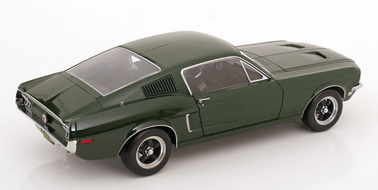 KK Scale 1968 Ford Mustang GT Fastback "Bullitt" Dark Green 1:12