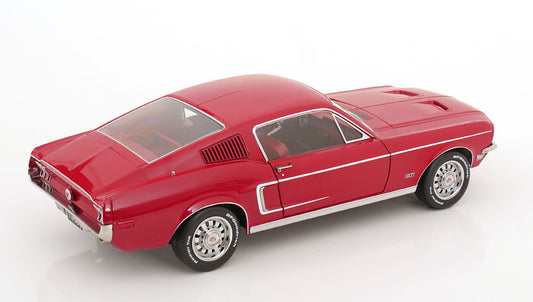 KK Scale 1968 Ford Mustang GT Fastback Red 1:12