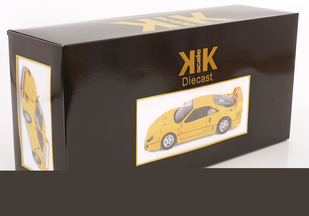 KK Scale 1987 Ferrari F40 Giallo (Yellow) 1:12