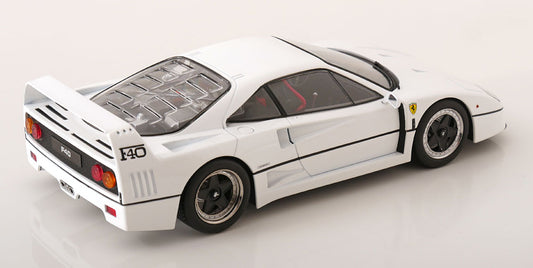 KK Scale 1987 Ferrari F40 Sultan of Brunei White w/ Black Wheels 1:18