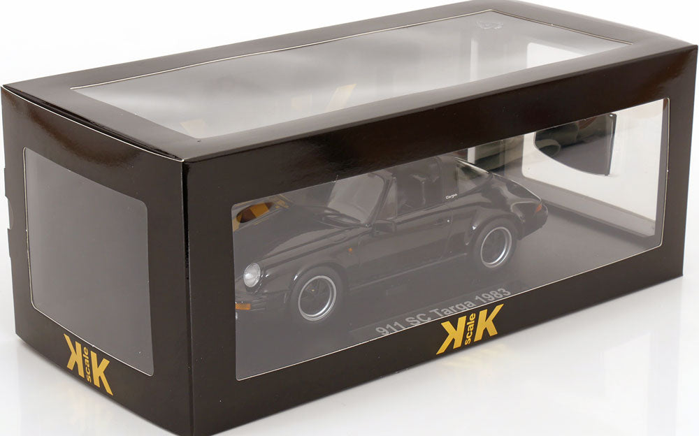 KK Scale 1983 Porsche 911 SC Targa w/ Removable Roof G Series Black 1:18
