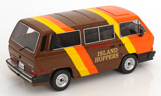 KK Scale Volkswagen Vanagon GL T3 Minibus "Island Hoppers" from Magnum PI Brown 1:18