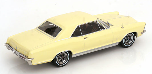 KK Scale 1965 Buick Riviera Cream (Pale Yellow) 1:18