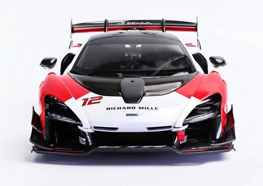 LCD Mclaren Senna GTR #12 Richard Mille Red White 1:18