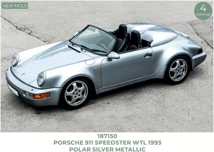 Norev 1993 Porsche 911 964 Speedster WTL Polar Silver 1:18