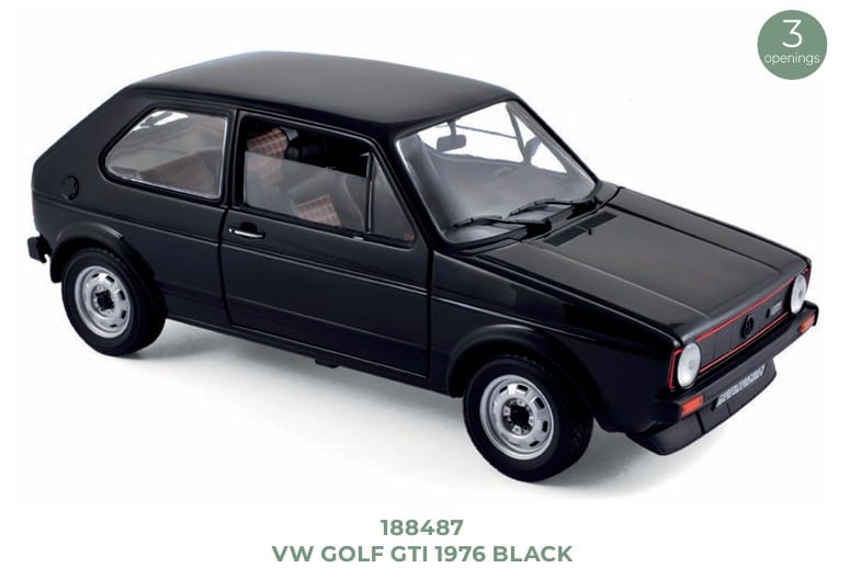 Norev 1976 Volkswagen Golf GTI MK I Black 1:18