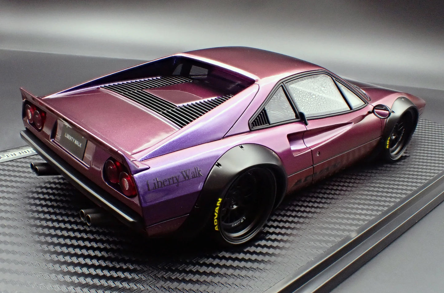 Ignition-Model Ferrari 308 LBWK LB-Works Demo Car Purple Metallic 1:18