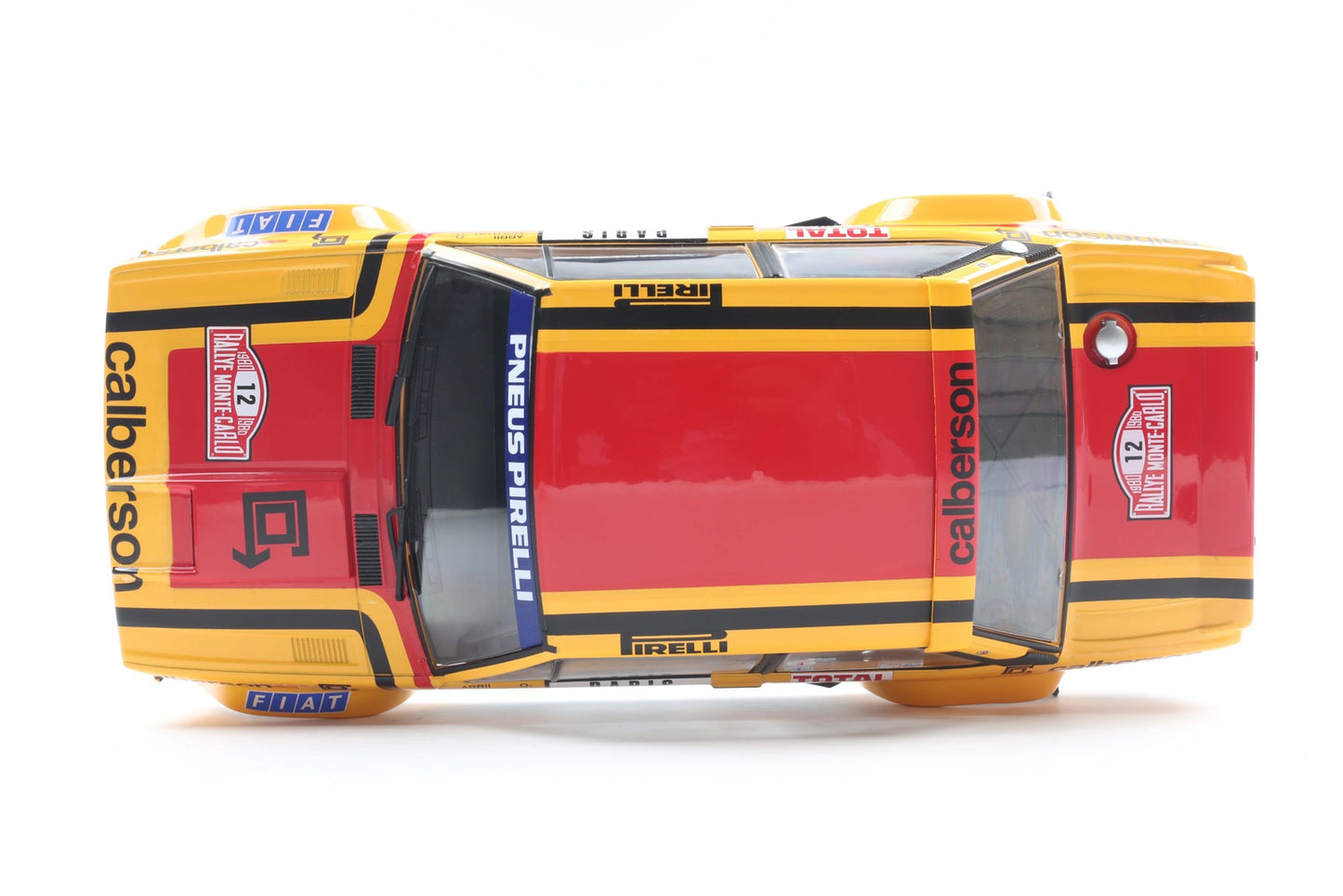 Solido 1980 Fiat 131 Abarth No 12 Rallye Montecarlo 1980 Yellow 1:18