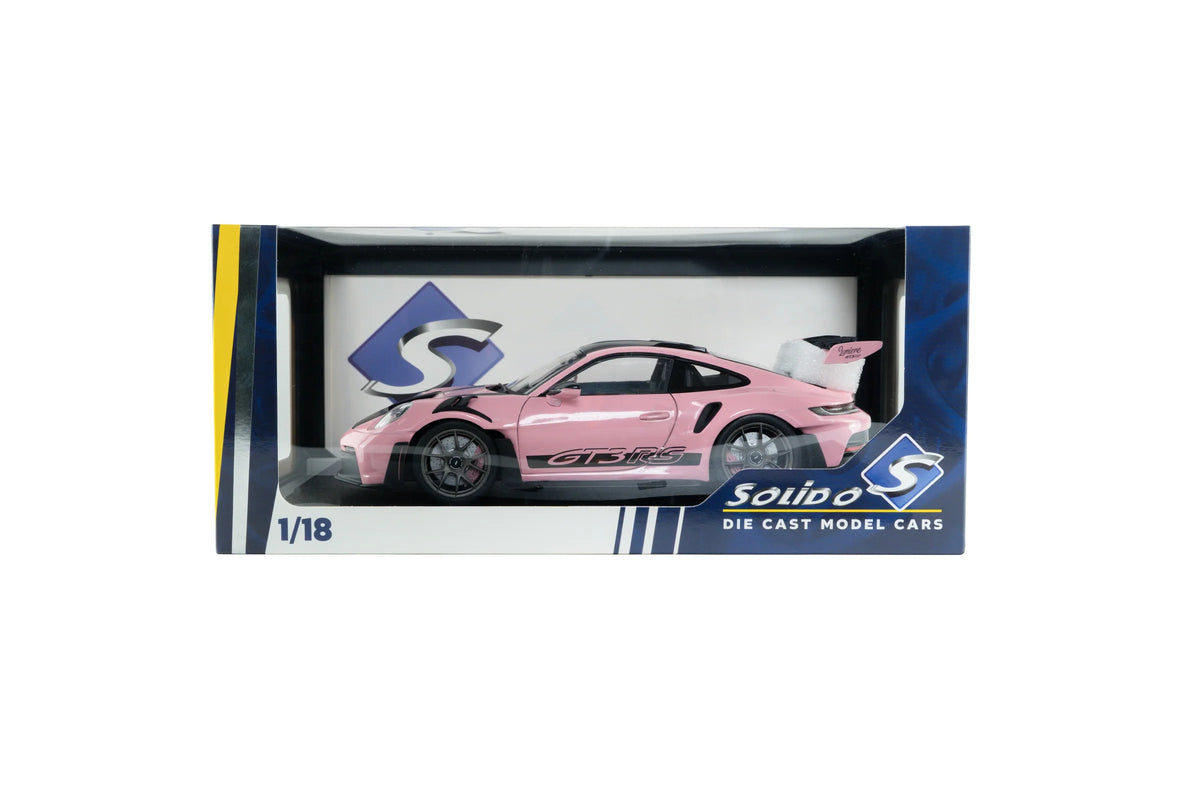 Solido 2024 Porsche 911 992 GT3 RS Weissach Pack Pink w/ Grey Wheels 1:18