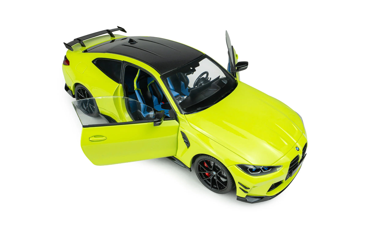 Solido 2025 BMW M4 Performance Parts G82 Sao Paulo Yellow 1:18