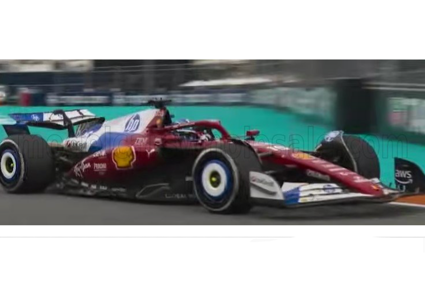 Bburago Ferrari F1 SF-25 Team Scuderia No 16 Miami GP (LeClerc) 2025 Red 1:18