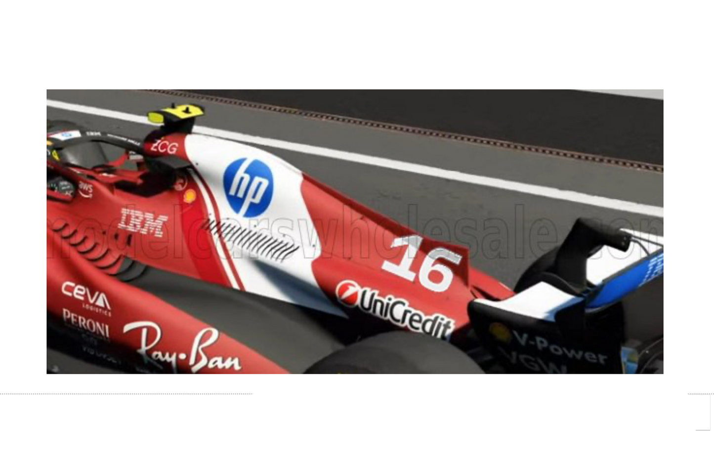 Bburago Ferrari F1 SF-25 Team Scuderia No 16 (LeClerc) Season 2025 Red WITH CASE 1:18