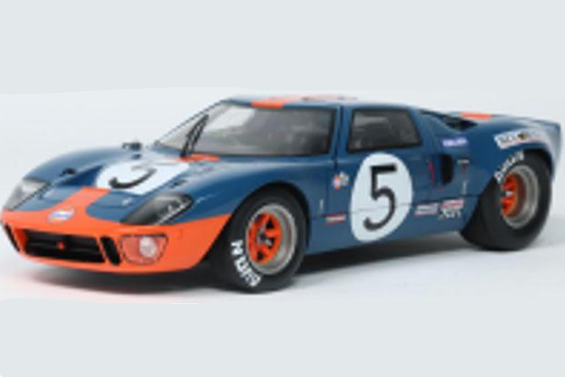 Solido 1968 Ford GT40 Mk1 #5 Blue & Orange 1:18