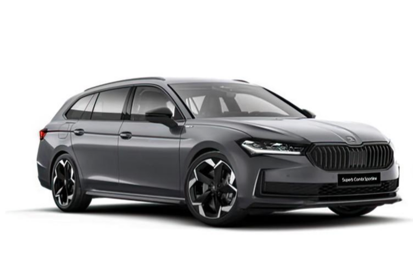 Solido 2024 Skoda Superb Combi Sportline Wagon Pebble Silver Metal 1:18