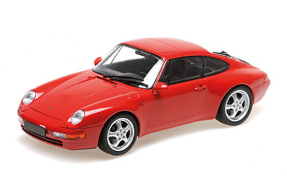 MINICHAMPS Porsche 911 RS 1995 赤 Minichamps 1995 Porsche 911 (993) Carrera Coupe Guards Red 1:18