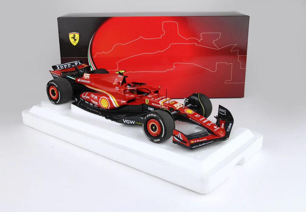 BBR Ferrari F1 SF-24 Team Scuderia #55 Winner Australia GP 2024 (Sainz) Red 1:18
