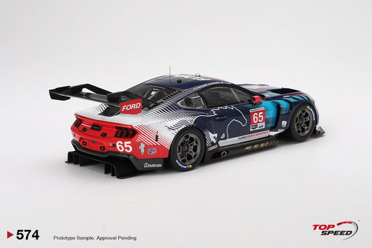 Topspeed Ford Mustang GT3 #65 Ford Multimatic Motorsports 2024 IMSA Daytona 24hrs Black 1:18
