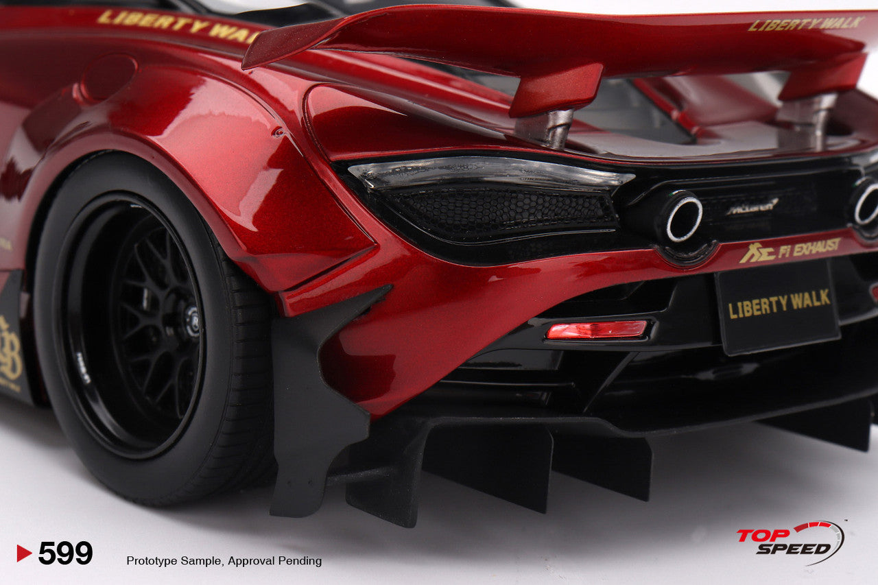 Topspeed Mclaren 720S LB-Works Gem Red Metallic 1:18
