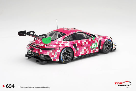 Topspeed Porsche 911 GT3 R (992) #83 Iron Dames 2025 IMSA Daytona 24hrs Pink 1:18