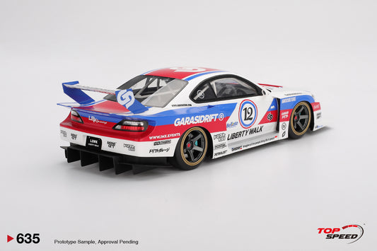 Topspeed Nissan LB-Super Silhouette S15 SILVIA Garasidrift LBWK 2025 White 1:18