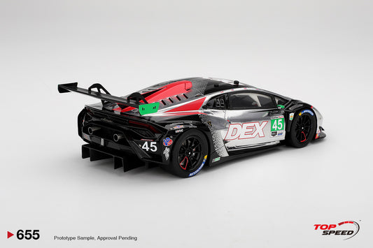 Topspeed Lamborghini Huracan GT3 EVO2 #45 DEX Wayne Taylor Racing IMSA 2025 Daytona 24hrs 1:18