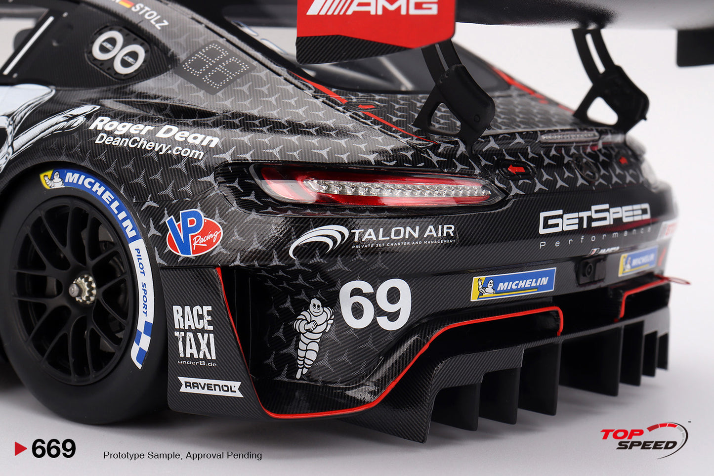 Topspeed Mercedes AMG GT3 EVO #69 GetSpeed 2025 Daytona 24Hrs 1:18