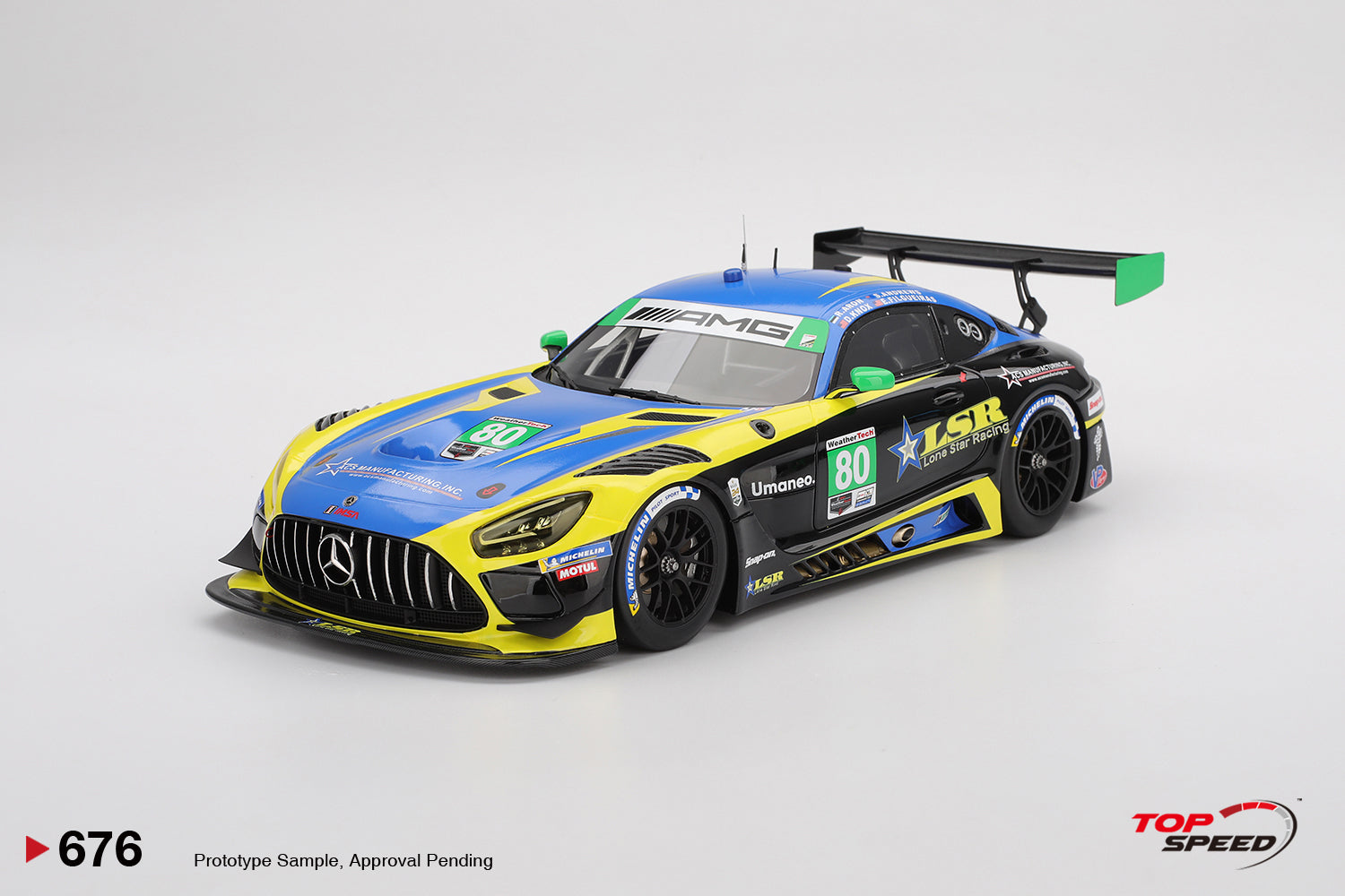 Topspeed Mercedes AMG GT3 EVO #80 Lone Star Racing 2025 Daytona