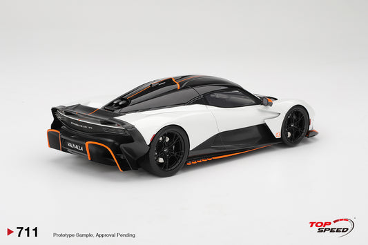 Topspeed Aston Martin Valhalla Lunar White 1:18