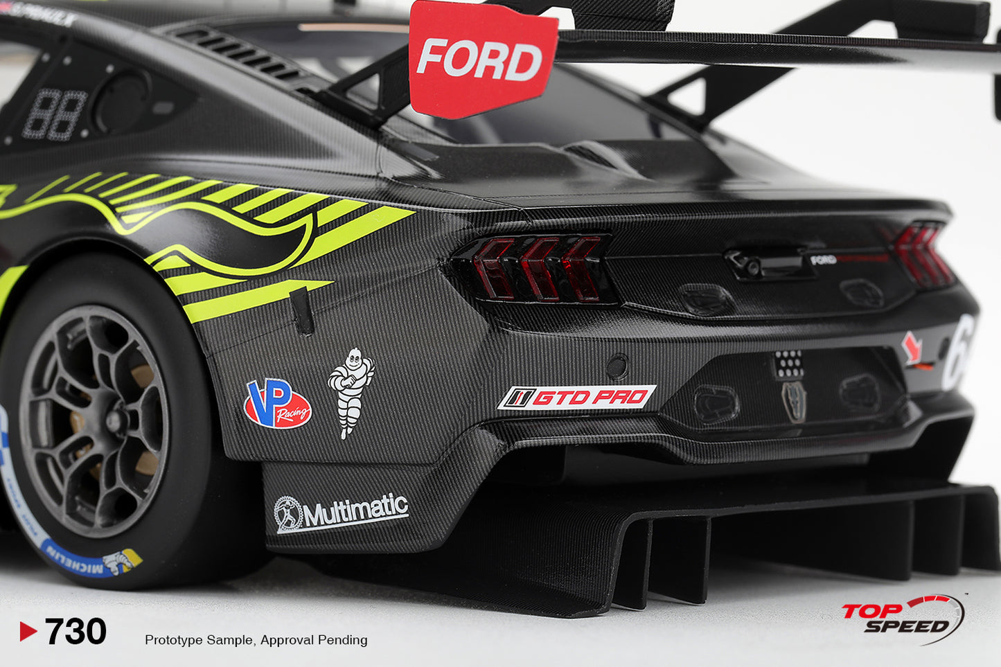 Topspeed Ford Mustang GT3 #64 Ford Multimatic 2nd 2026 IMSA Michelin GT Challenge at VIR 1:18