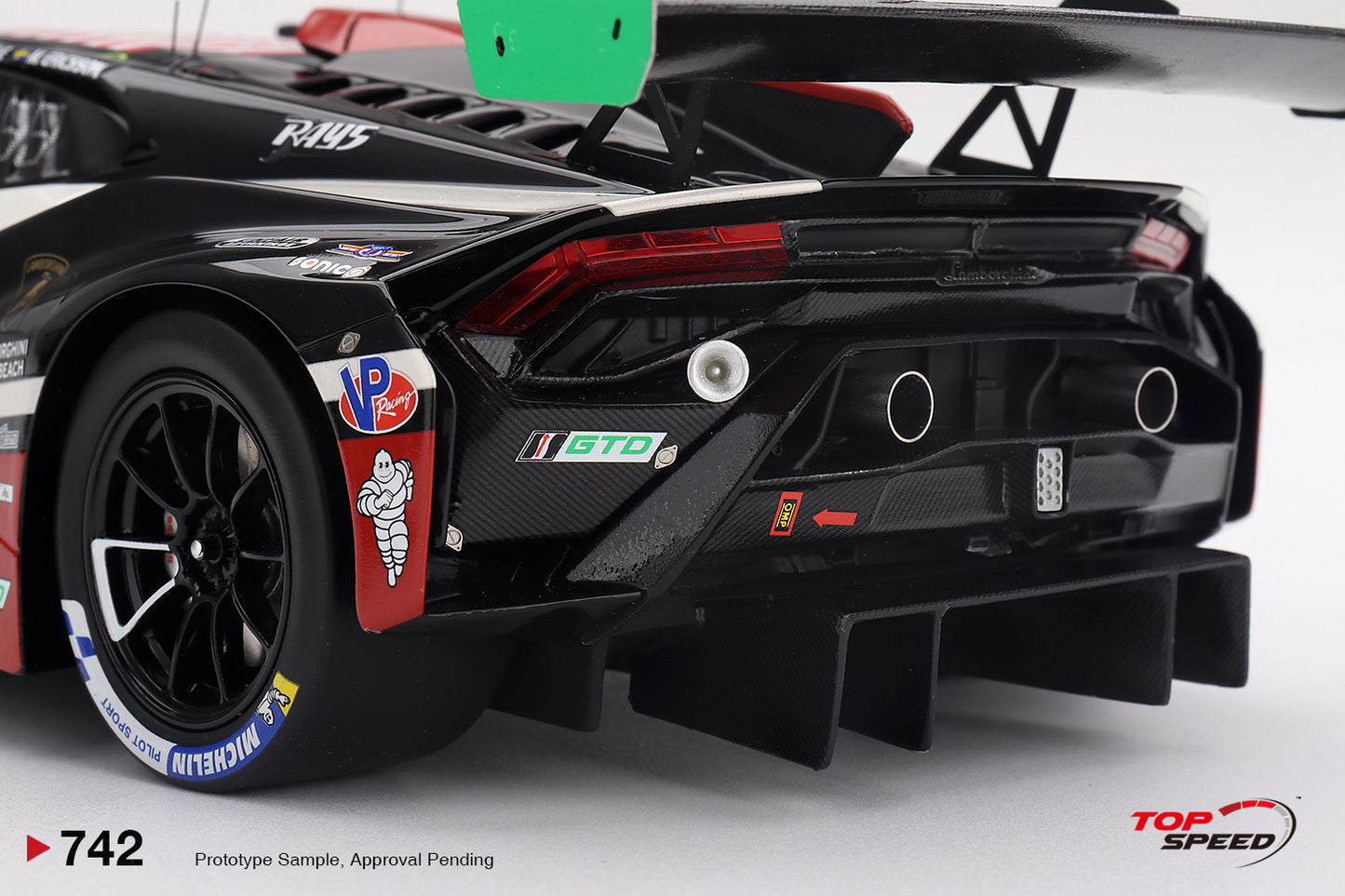 Topspeed Lamborghini Huracan GT3 EVO2 #45 DEX Wayne Taylor Racing IMSA 2026 Daytona 24hrs 1:18