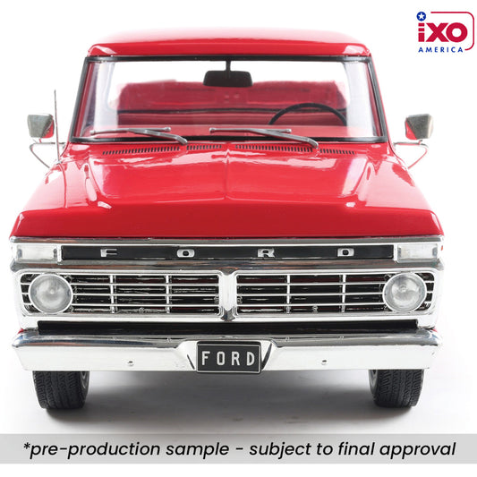 Ixo 1974 Ford F-100 Pickup Truck Candy Apple Red 1:18
