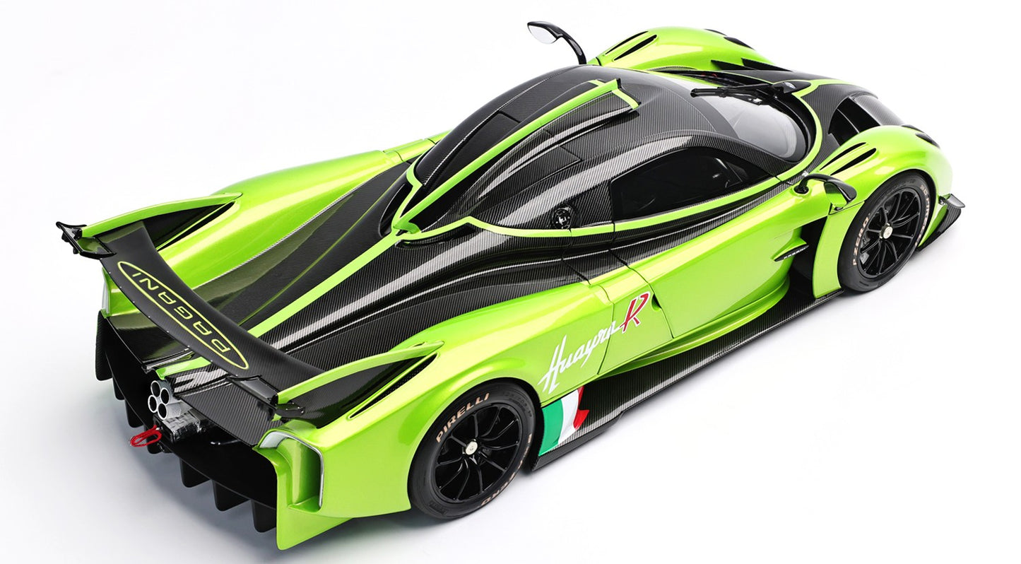 LCD Pagani Huayra R Green Carbon 1:18