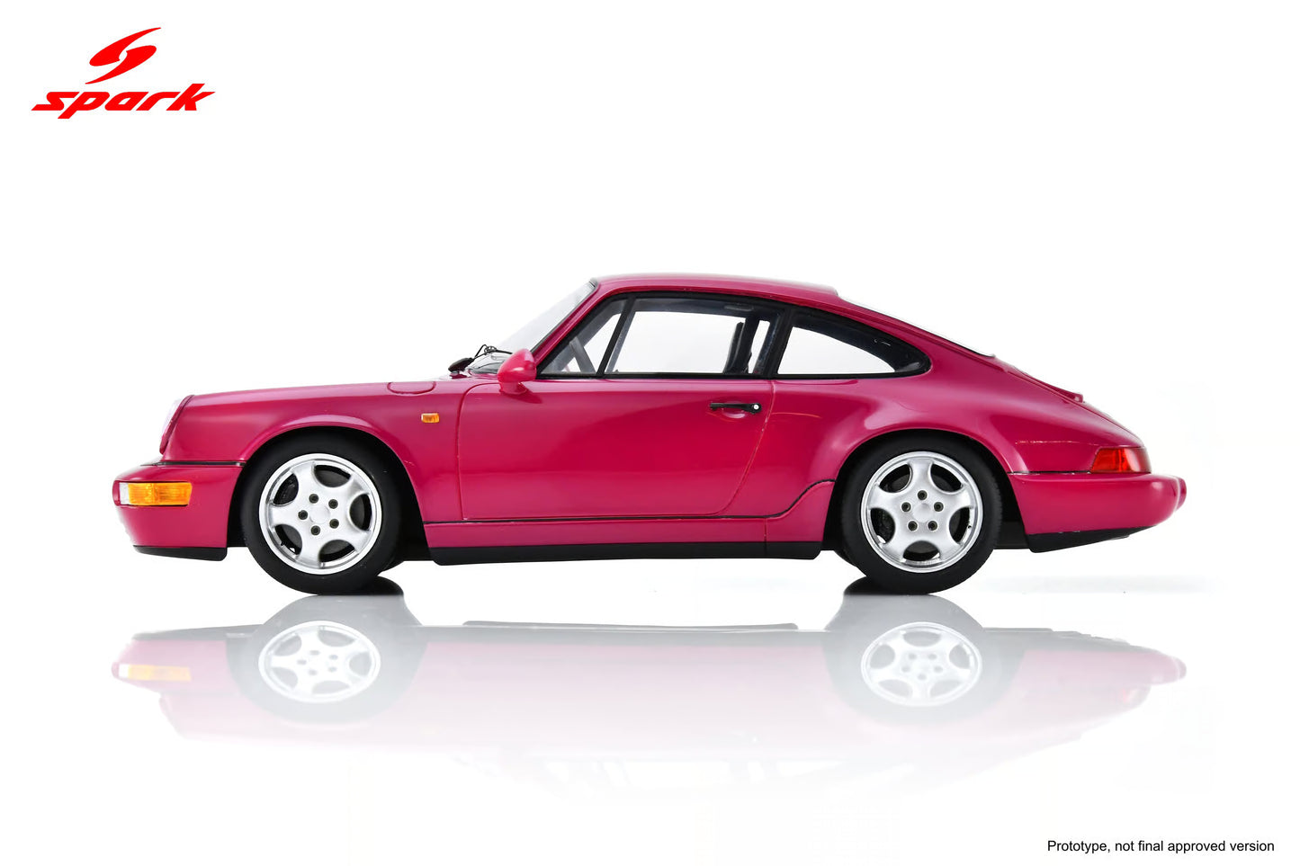 Spark Model 1992 Porsche 911 964 RS Street Rubystar Neo 1:18 WITH DISPLAY