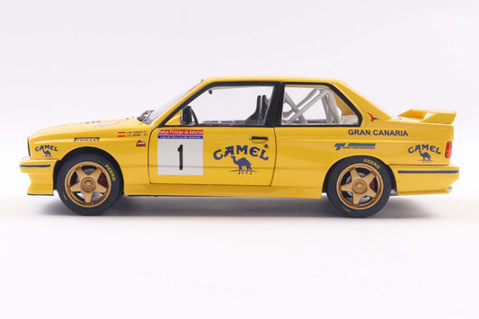 Solido 1991 Bmw E30 M3 (3-Series) Gr.A No 1 3rd Rally Principe Asturias 1992 Yellow 1:18