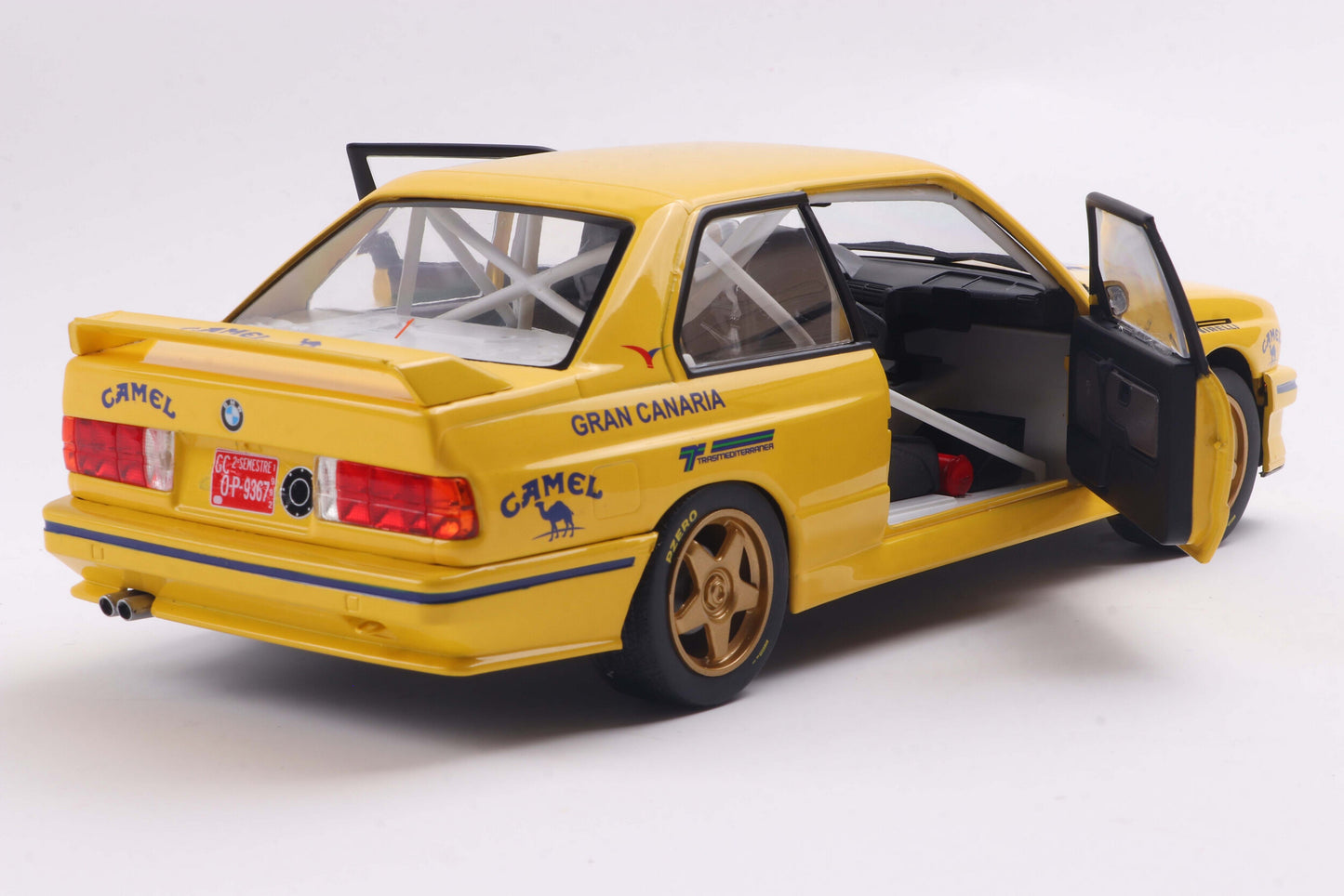 Solido 1991 Bmw E30 M3 (3-Series) Gr.A No 1 3rd Rally Principe Asturias 1992 Yellow 1:18