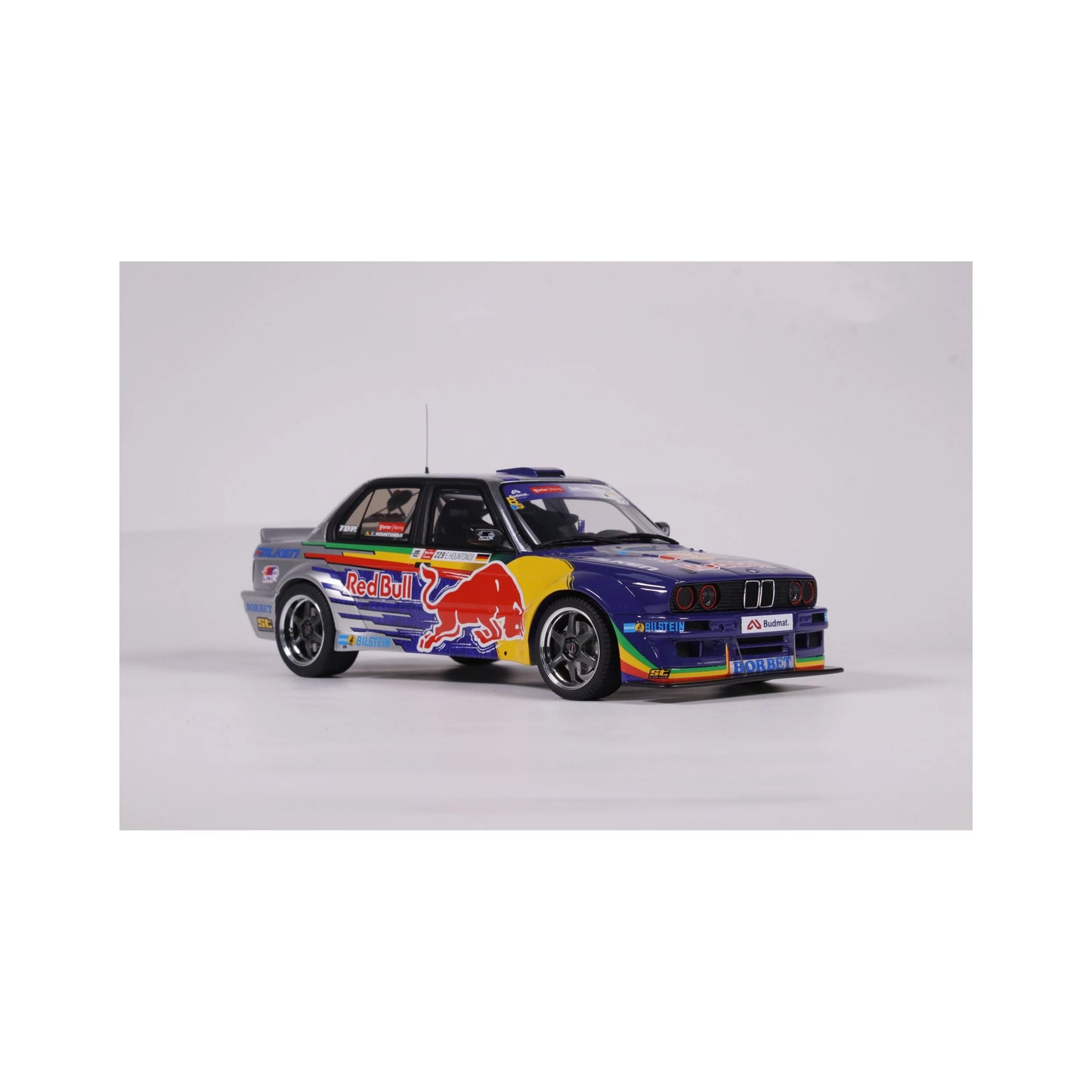 Otto 2023 BMW M3 E30 V8 Drift Car Red Bull Blue 1:18