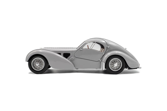 Solido 1937 Bugatti Atlantic Type 57 SC Matte Silver 1:18