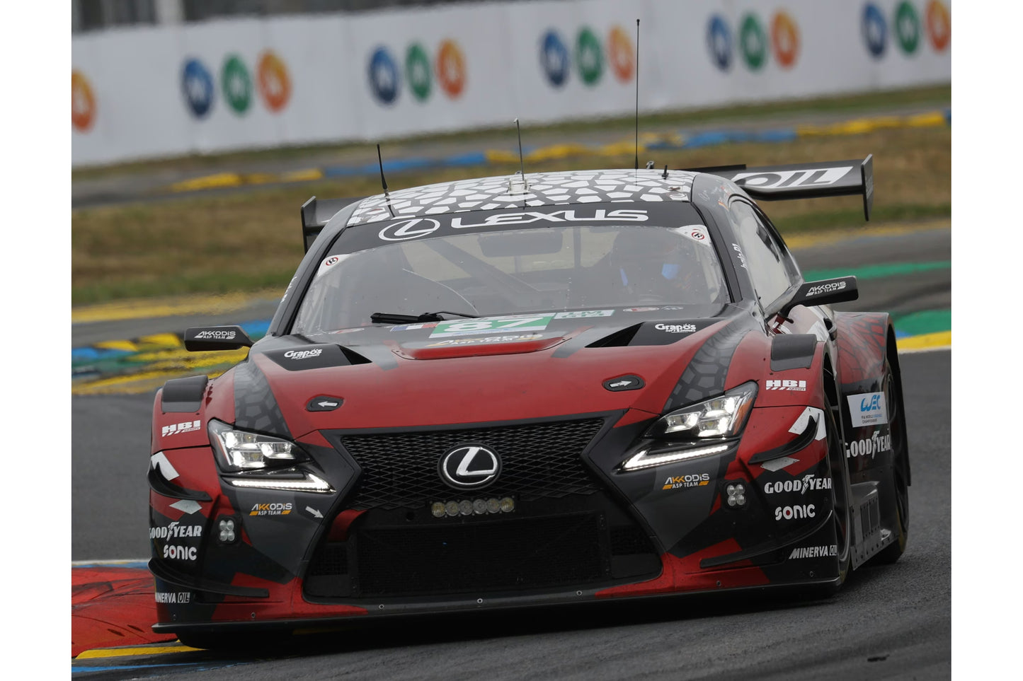 Spark-Model Lexus RC F LMGT3 #87 AKKODIS ASP Le Mans 24h 2025 1:18 WITH DISPLAY