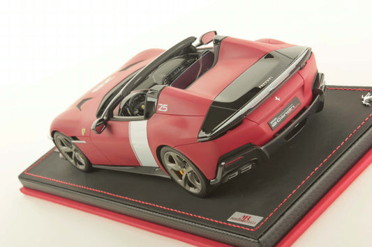 MR-Models 2025 Ferrari 12Cilindri Spider Rosso Racing Matte Red 1:18