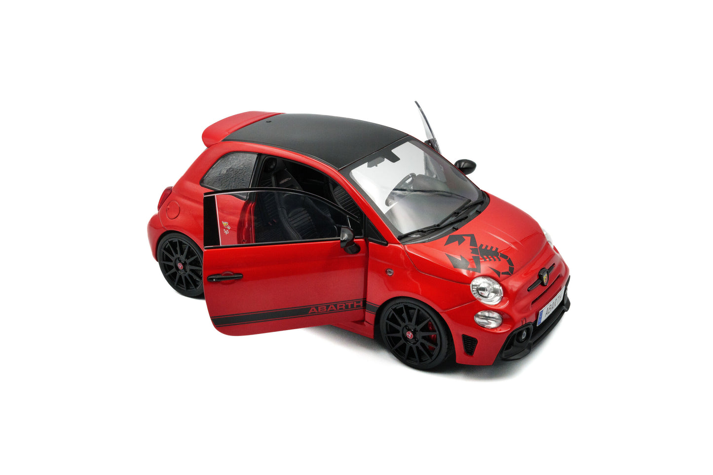 Solido 2022 Fiat 595 (Nuovo 500) Abarth Rosso Maranello Red 1:18