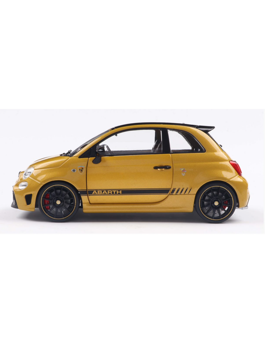 Solido 2022 Fiat F595 Abarth XSR Edition Yahama Yellow Metallic 1:18
