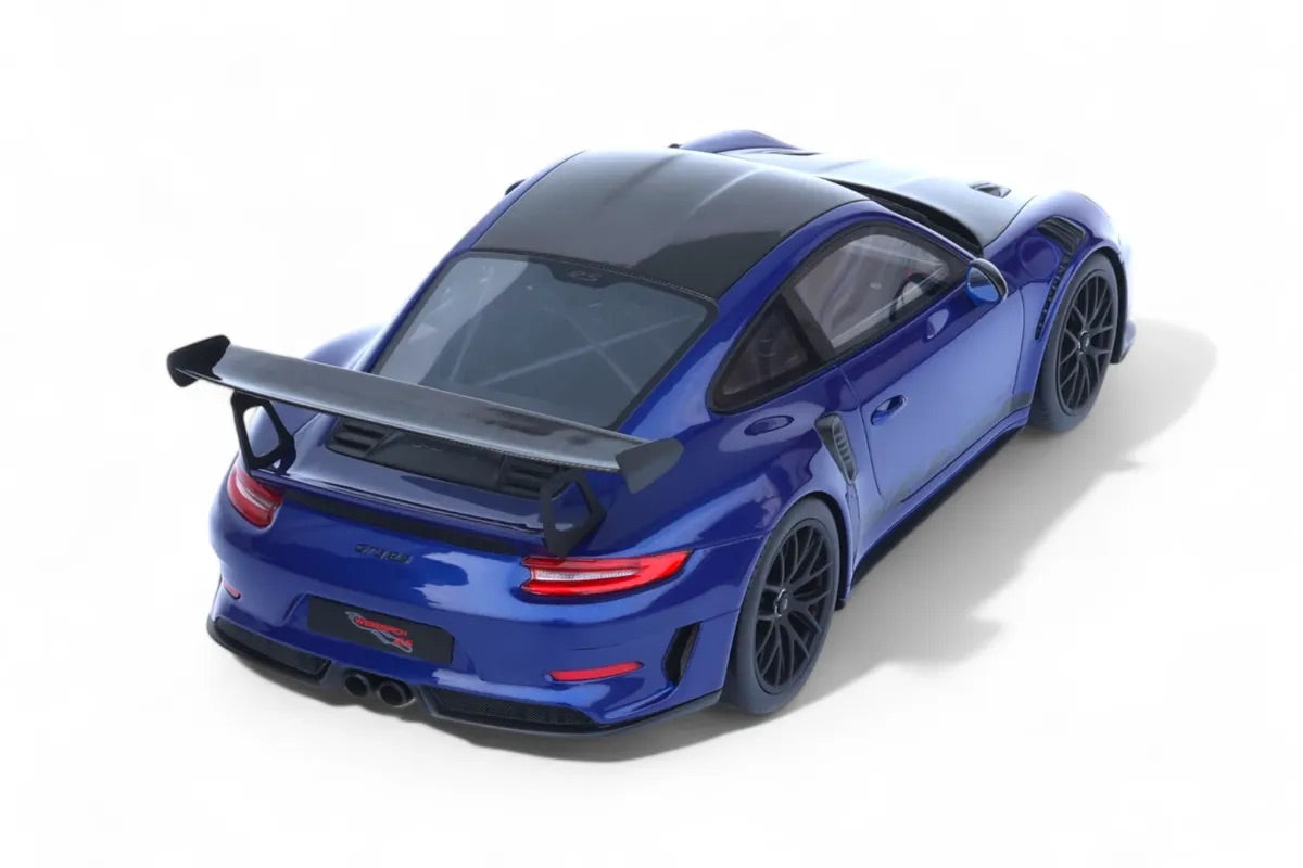 GT Spirit 2018 Porsche 911 991.2 GT3 RS San Marino Blue w/ Carbon 1:18