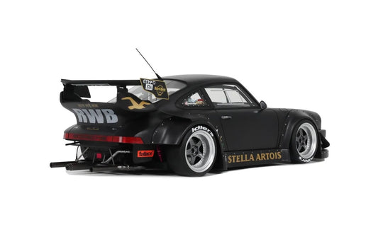 GT Spirit 2010 Porsche 911 930 RWB Stella Artois 2.0 Matte Black 1:18