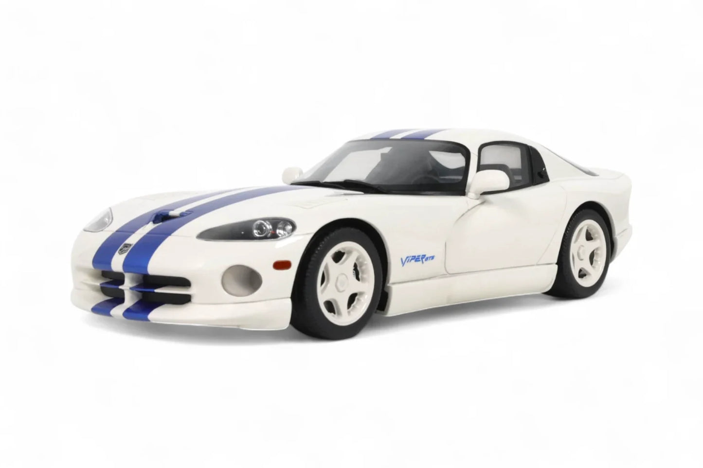 GT Spirit 1996 Dodge Viper GTS White w/ Blue Stripes 1:18