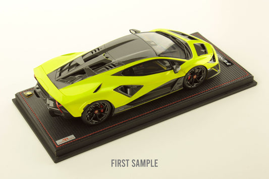 MR Models 2025 Lamborghini Fenomeno Giallo Crius (Yellow/Black) WITH DISPLAY 1:18